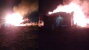 Se incendió una casa en el lago Mari Menuco: misterio sobre el origen del fuego
