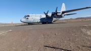 ¡Es el día! El icónico avión Hércules de la Fuerza Aérea ya está en Loncopué: el cronograma de este domingo