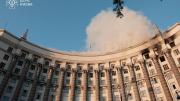 Rusia bombardeó la sede del gobierno ucraniano en Kiev