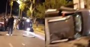 Fuerte choque entre dos autos en Rivadavia: uno de los vehículos era manejado por un menor