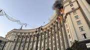 Un ataque aéreo de Rusia alcanzó la sede del gobierno en Kiev