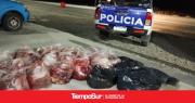 Decomisan gran cantidad de carne de guanaco