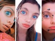 María Oz, la modelo con los ojos más grandes del mundo