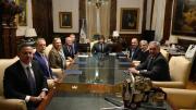 Javier Milei y Luis Caputo se reunieron con el presidente del Banco Interamericano de Desarrollo