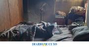 Tragedia en Santa Lucía: el casero de una finca murió tras un incendio