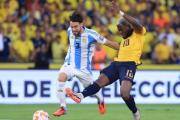 Argentina perdió 1 a 0 con Ecuador tras la expulsión de Otamendi