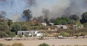 Astica, en alerta por un grave incendio en las sierras