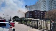 Incendio en un edificio Libertad de la Armada en Comodoro Py