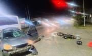 Otra moto protagonizó un accidente en la Región