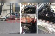 Tensión en la madrugada: voraz incendio destruyó una camioneta frente a la terminal