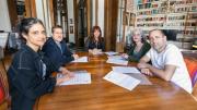 Candidatos porteños de Fuerza Patria visitaron a Cristina Kirchner en Constitución