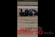 Un paseo terminó complicado: una 4x4 quedó atrapada en la arena del río