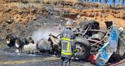 “Se escuchaba gritar ‘auxilio’”, el crudo relato de los testigos del fatal accidente en la ruta nueva Cochabamba-Santa Cruz