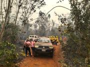 Reportan cinco incendios forestales en Santa Cruz