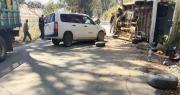 Dos muertos y 12 heridos tras choque frontal entre una vagoneta y un minibús