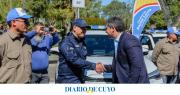 Orrego presentó la nueva flota de móviles comunales de Santa Lucía