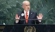 Ante un salón casi vacío en la ONU, Netanyahu ofrece un desafiante discurso