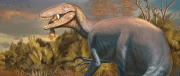 Hallan dinosaurio con el hueso de un cocodrilo en la boca