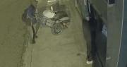 Video: Dos ladrones se llevan encomiendas de una empresa de transporte tras forzar los candados de la tienda