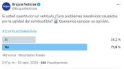 Choferes denuncian daños por combustible, pero sondeo revela que la mayoría de usuarios no reporta problemas mecánicos