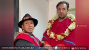 Candidato a la Vicepresidencia por Libre recibe apoyo de los Ponchos Rojos