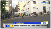 Campaña de concientización sobre uso de cinturón y casco en tránsito