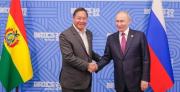 Luis Arce envía deseos de mucha salud y fortaleza a Putin por su cumpleaños