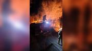 Voraz incendio avanza en zona de chacras de Balsa Las Perlas