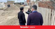 Pablo Grasso recorrió obras en el Juan Pablo II