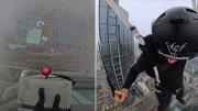 VIRAL: Así fue el impresionante salto de un paracaidista desde el edificio más alto de toda la Unión Europea