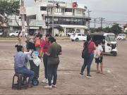 La gente sufre la falta de transporte público