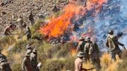 Militares logran sofocar el fuego en el Cerro Tunupa, 125 familias fueron afectadas