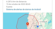 Un temblor con epicentro en Chile se sintió en San Juan y se activaron las alertas de Android