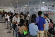 A cuatro días de la segunda vuelta, se registran largas filas en el SEGIP