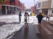 El granizo volvió a castigar a Tarija tras una jornada calurosa