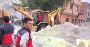 Movilizan maquinaria pesada y 200 funcionarios para atender emergencias tras fuerte granizada en Tarija