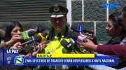 Más de 2.000 efectivos de tránsito serán desplegados durante la jornada electoral