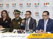 El TED, la Fiscalía y la Policía garantizan una jornada electoral segura en Chuquisaca