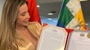 Icíar Díaz recibe reconocimiento camaral por su trayectoria artística
