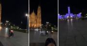 Video: así fue la caravana de motos en La Plata que alteró a los vecinos de la zona de Plaza Moreno