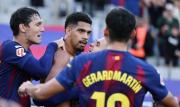 Barcelona vence a Girona sobre la hora y toma el liderato de la Liga de España