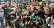 Miadosqui en modo hincha y los jugadores, al ritmo de “en Mendoza tenemos que ganar”: el vestuario verdinegro, tras el triunfo en casa