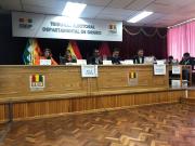 Oruro cierra cómputo en ocho horas y sin actas observadas