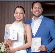 Antonio Talamás y Yenifer García sellan su amor con boda