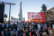 Paro de trabajadores del Garrahan por la ley de emergencia pediátrica