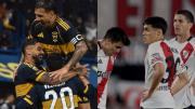 Los jugadores de Boca y River que caminan por la cornisa antes del Superclásico