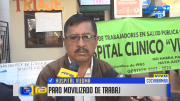Paro movilizado en el Hospital Viedma: trabajadores de salud exigen pago del bono de té