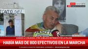 El impactante testimonio del jubilado agredido por la Policía en el Congreso: “Volé como un misil”