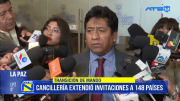 Bolivia invita a 148 países a la transmisión de mando presidencial