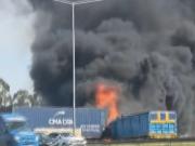 Así fue el momento del impactante choque en la autopista Panamericana que dejó al menos tres muertos y varios heridos